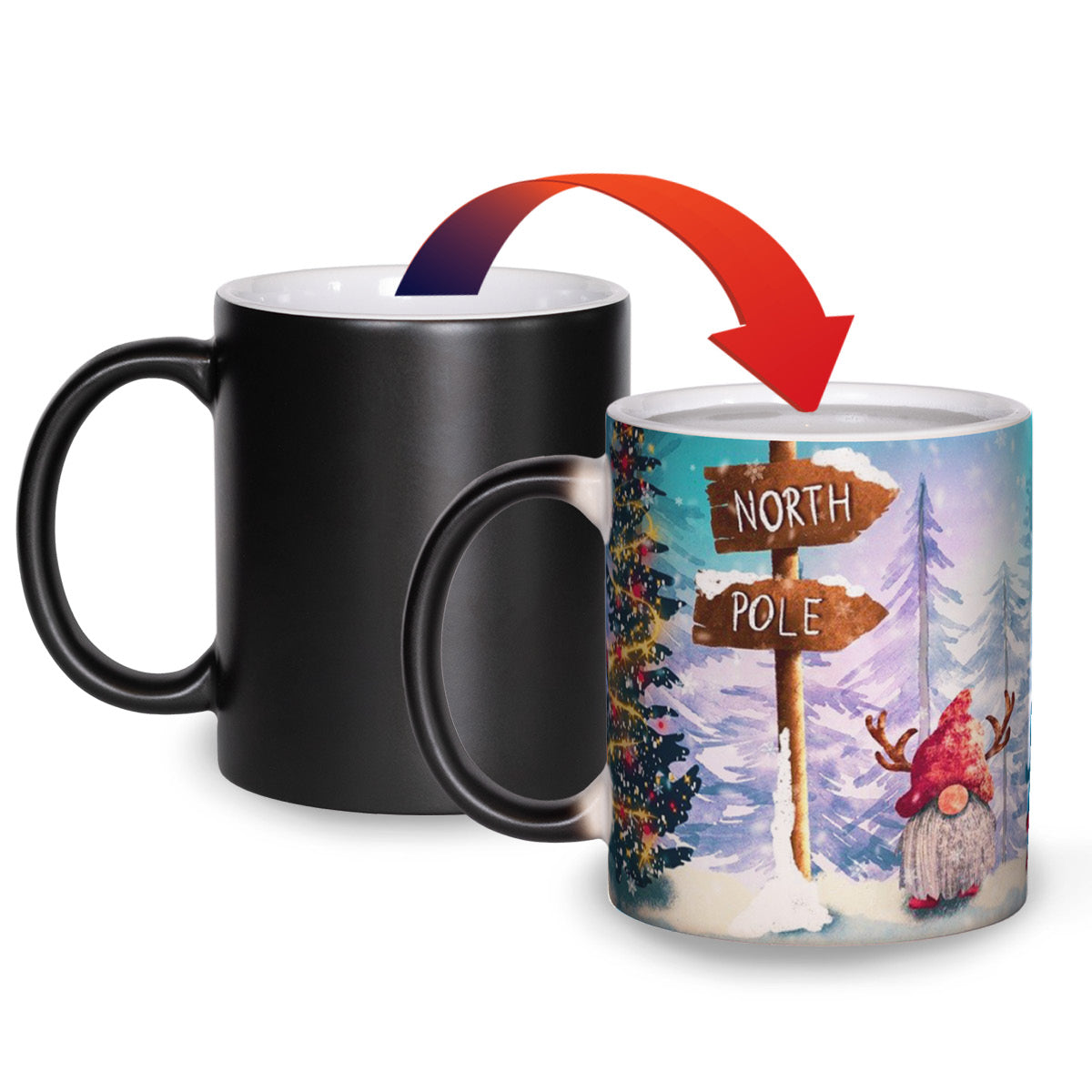 Holiday Gnomes - Matte Color Changing Mug Experience