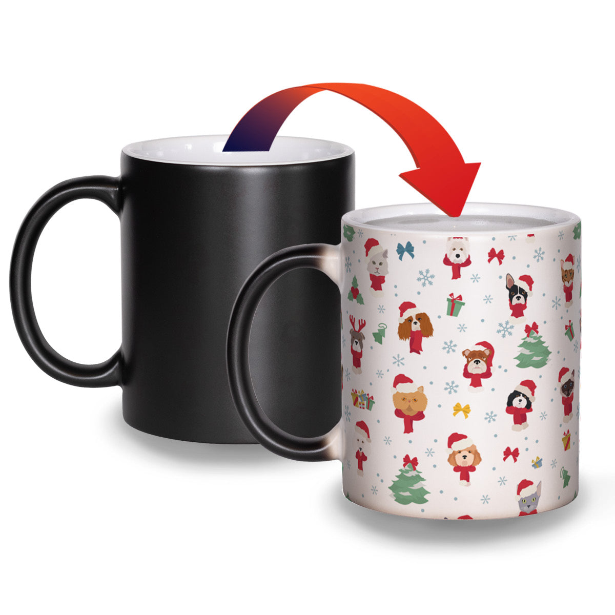 Meowy Woofmas - Matte Color Changing Mug Experience