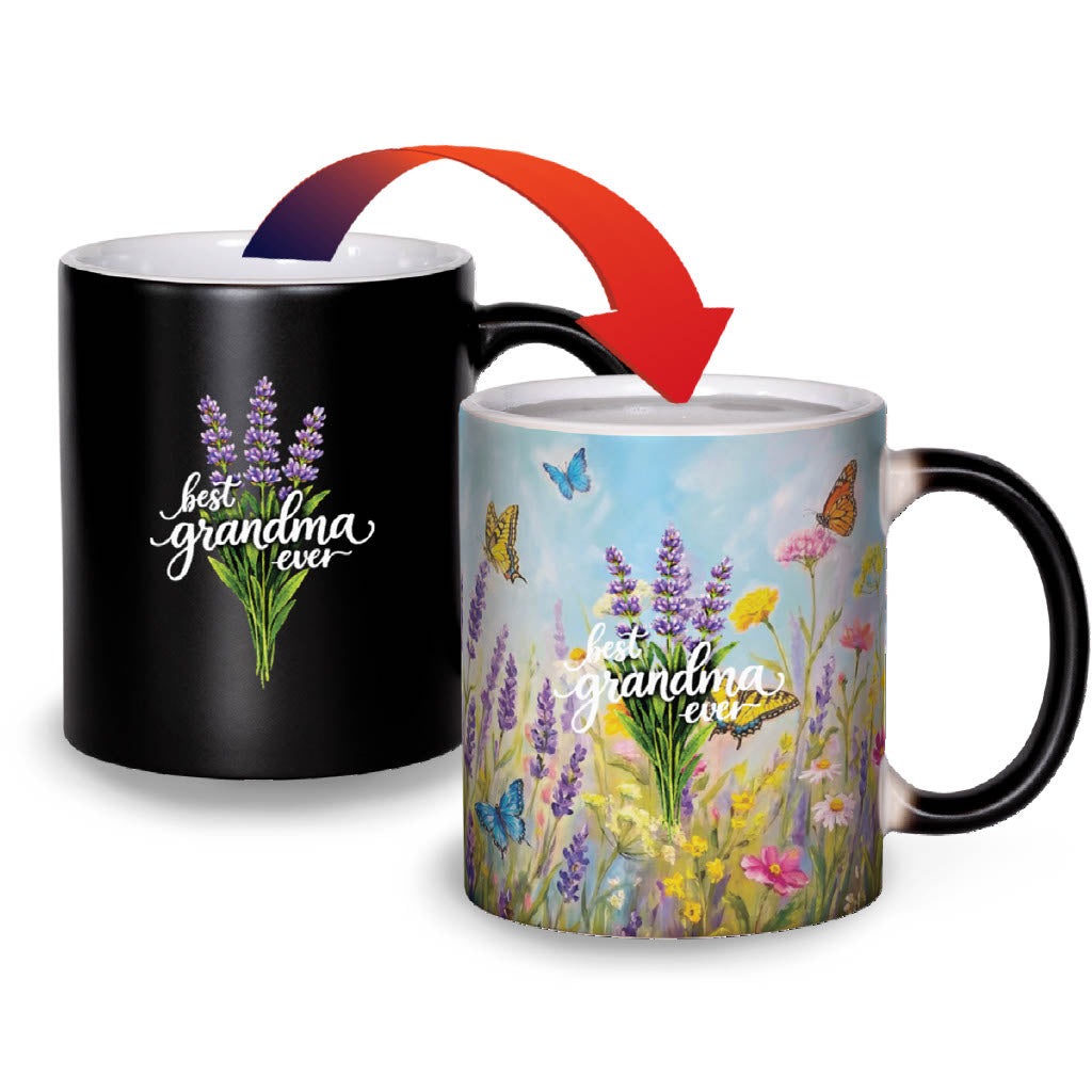 Best Grandma Ever Color Changing Magic Mug - Heat Activated