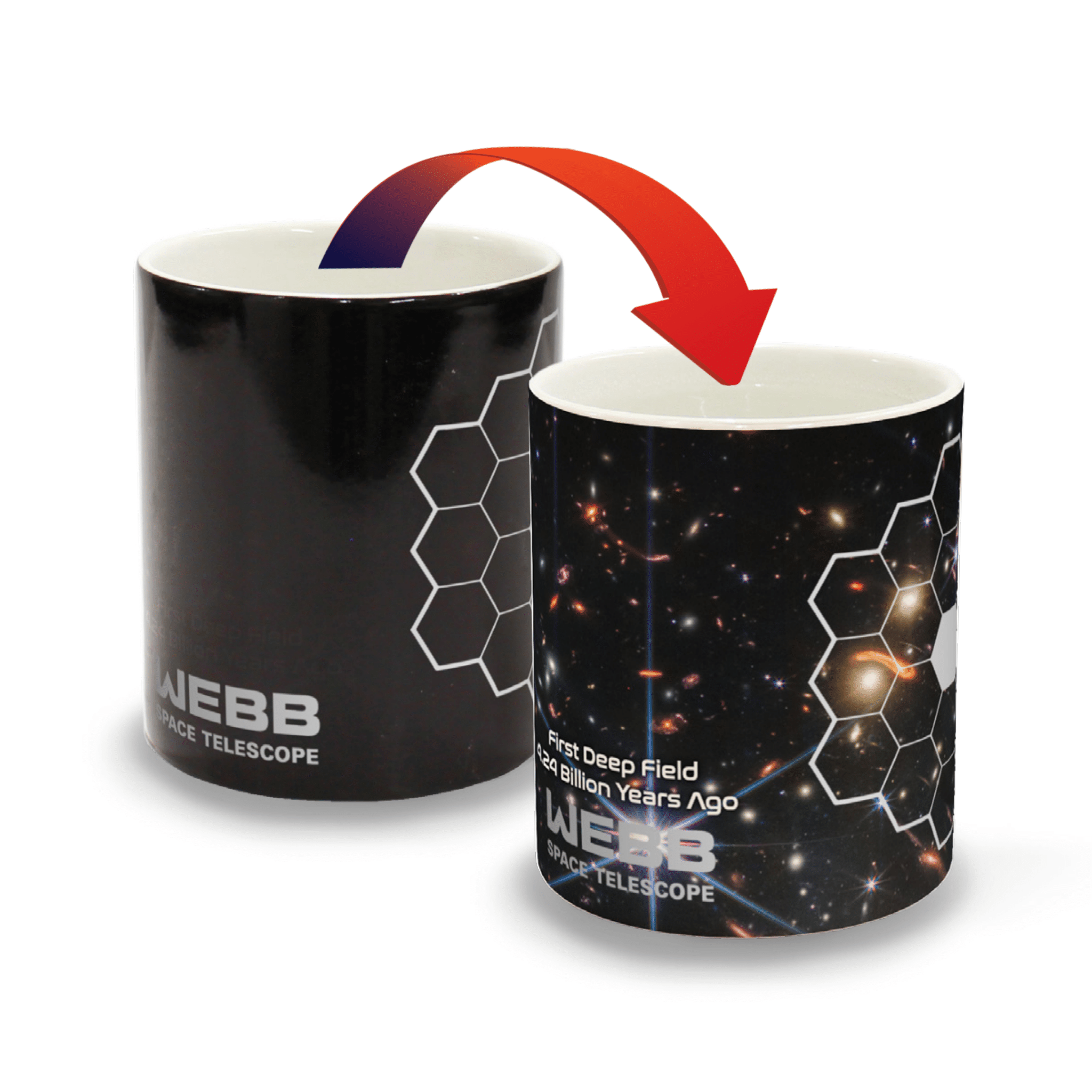 First Deep Field - Webb Space Telescope - Color Changing Mug Experience Side