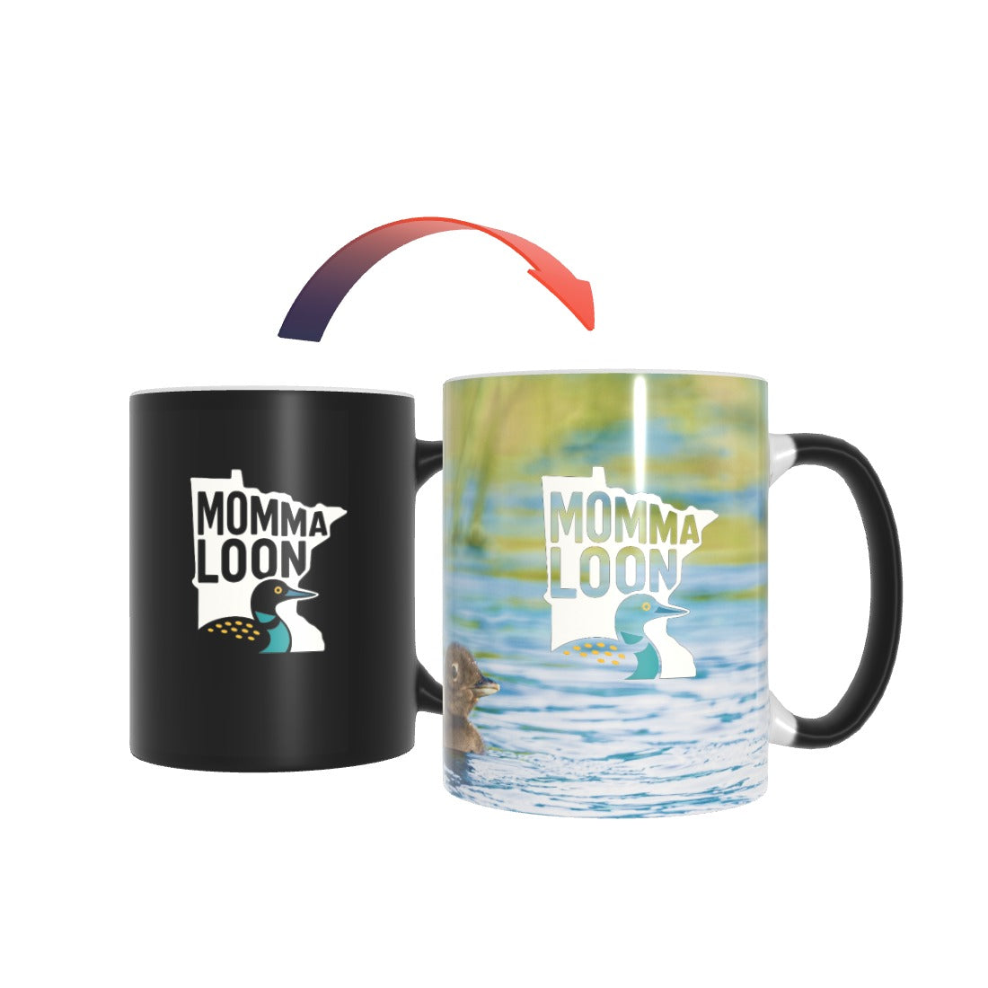 Momma Loon Customized Color Changing Mug - 16oz - 16674 