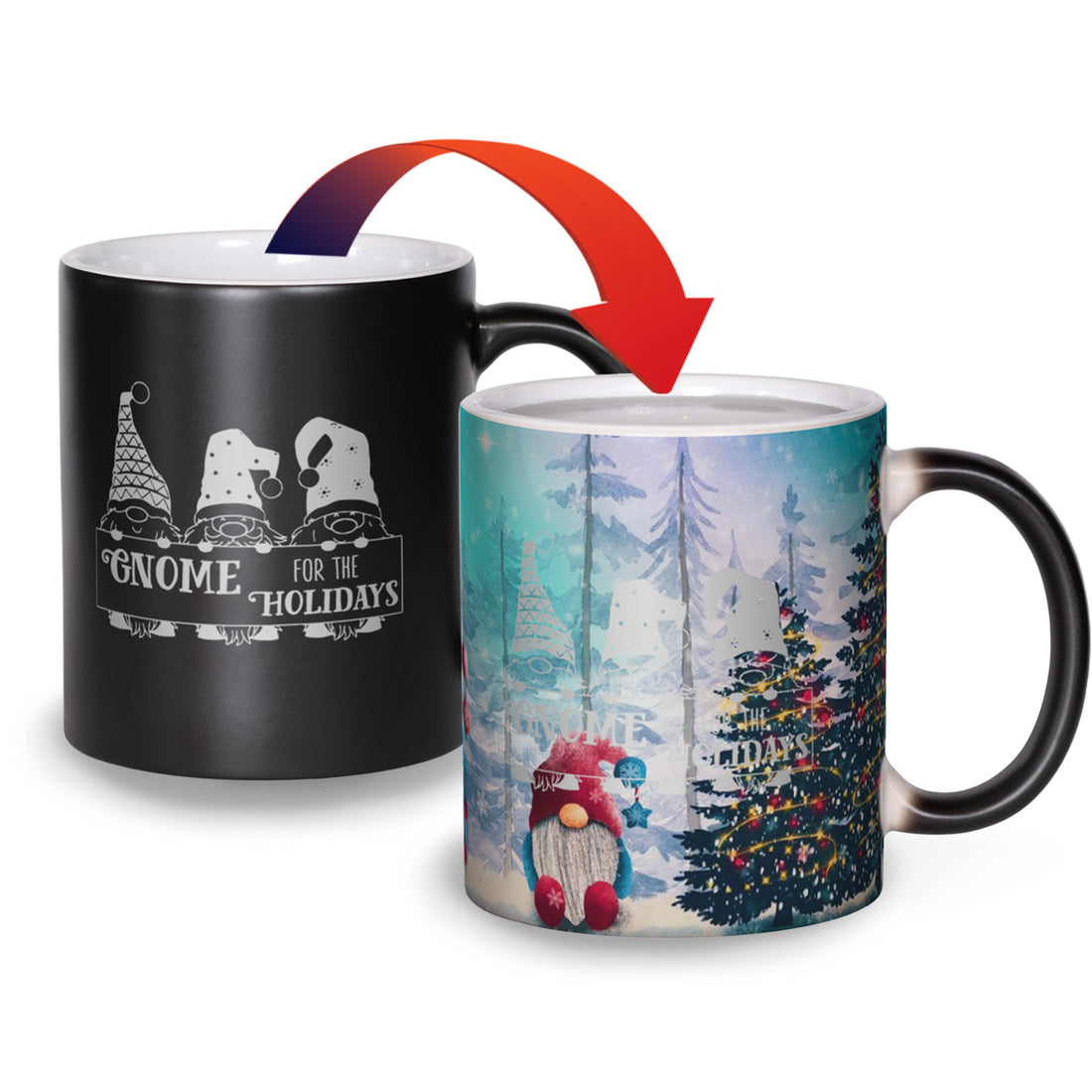 Holiday Gnomes - Matte Color Changing Mug Experience 