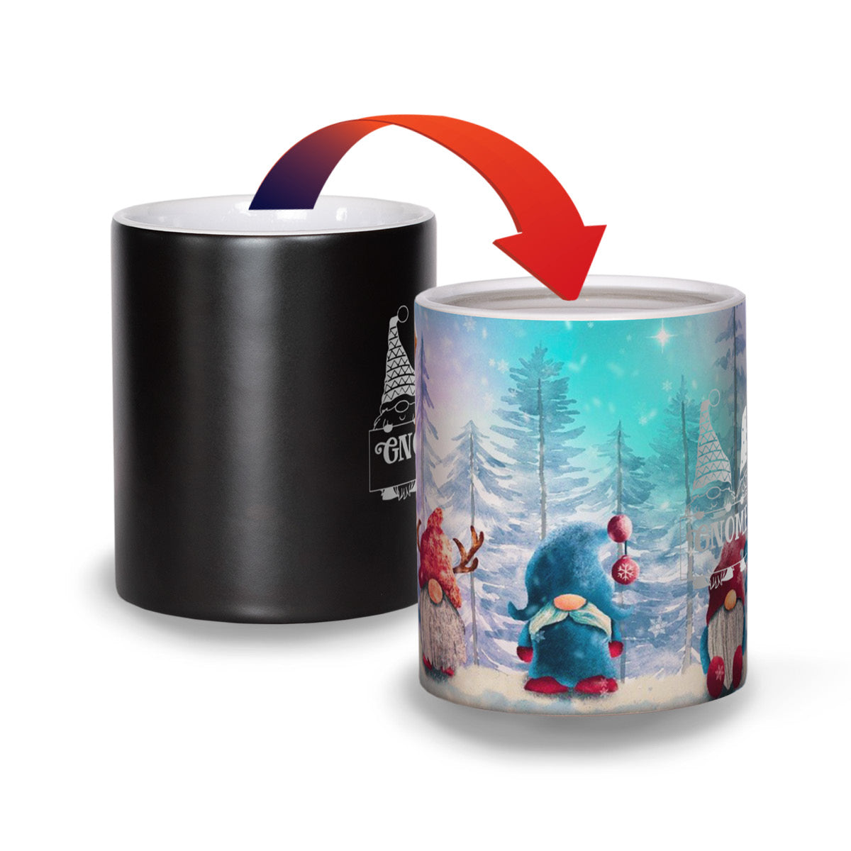 Holiday Gnomes - Matte Color Changing Mug Experience