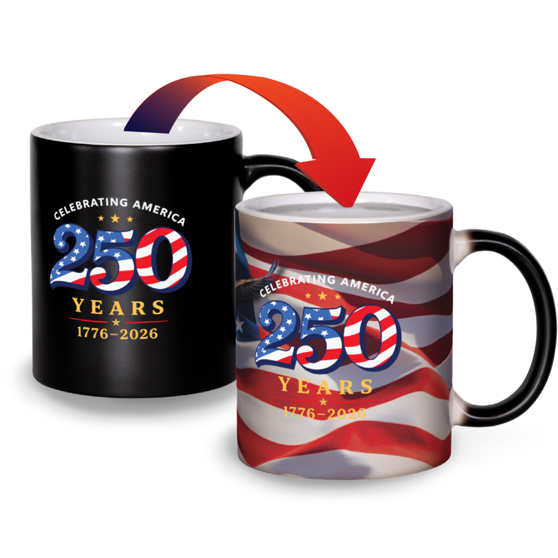 250th USA - Matte Color Changing Mug Experience 