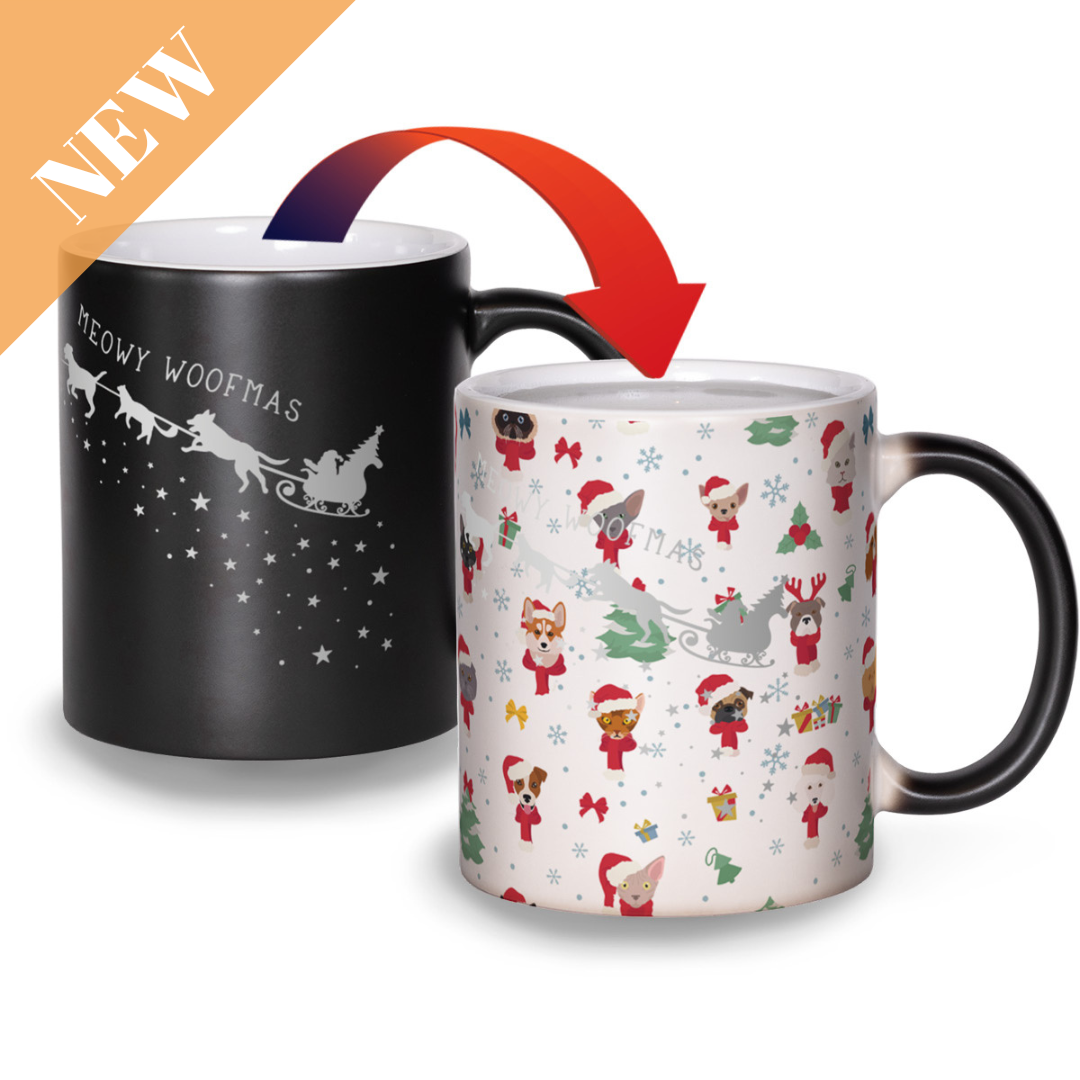 Meowy Woofmas - Matte Color Changing Mug Experience