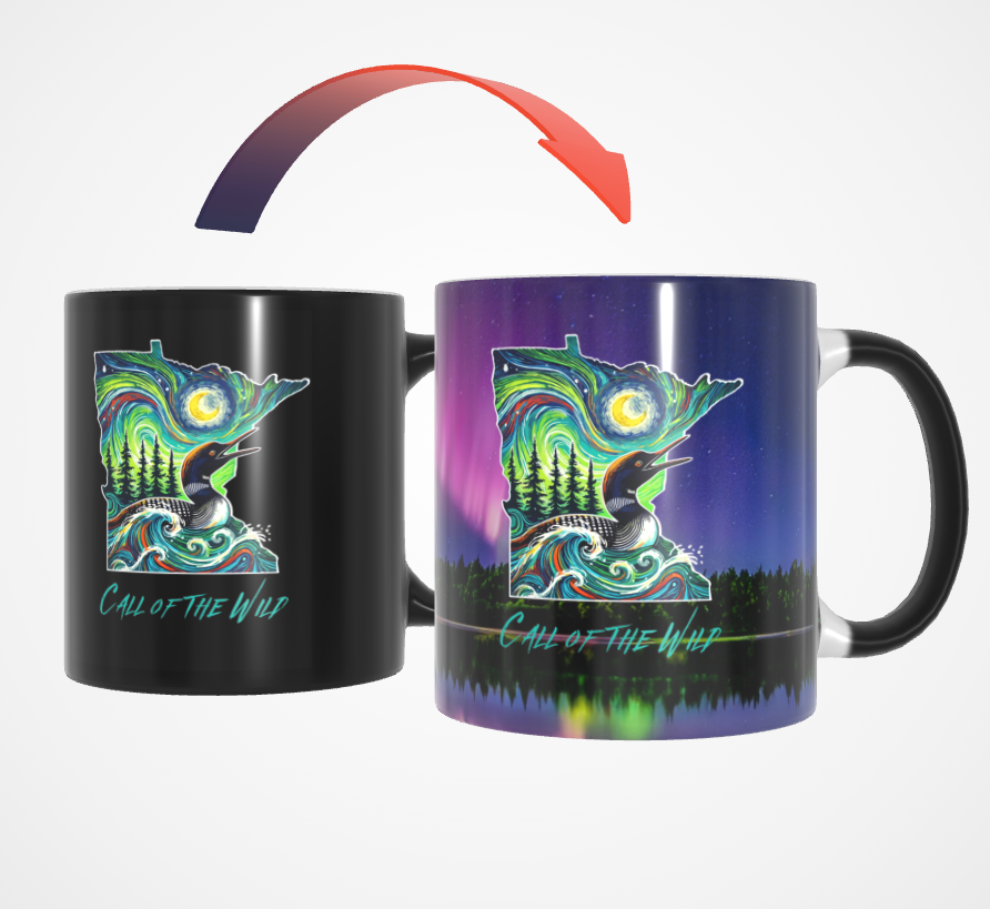 Loon Northern Starry Night Color Changing Mug - 12oz
