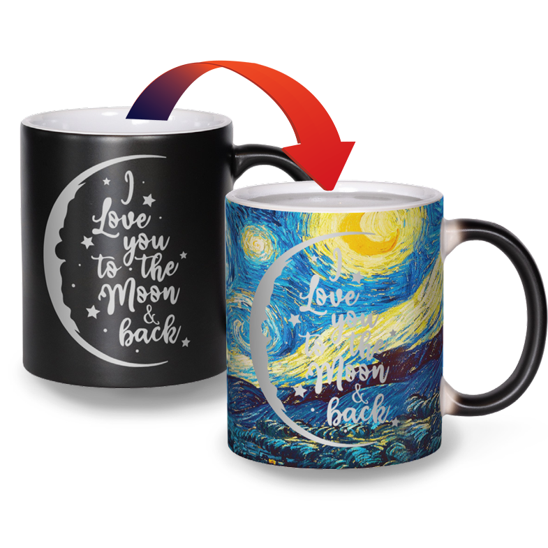 Love You to the Moon -  Matte Color Changing Mug Experience