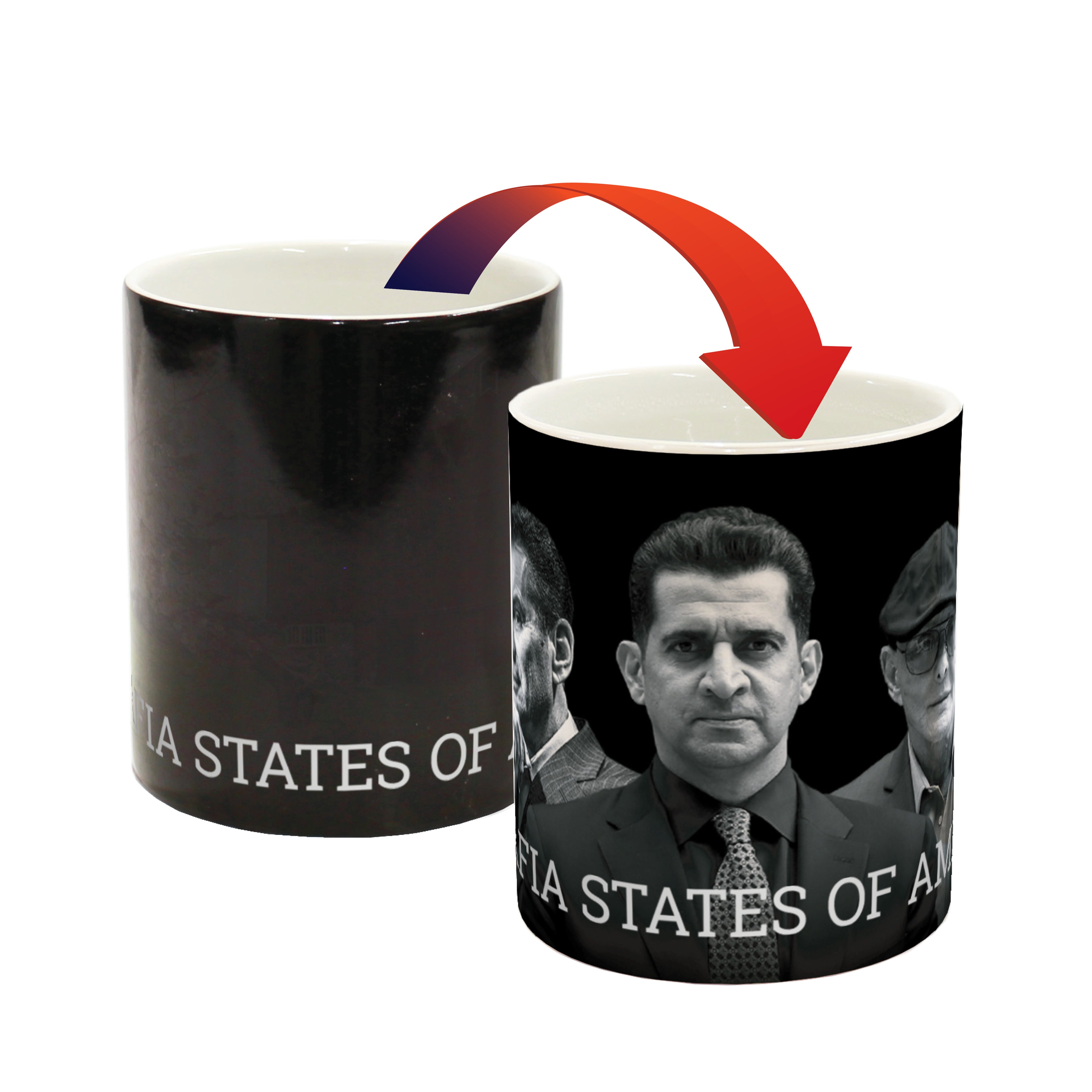 Mafia States of America Faces - Valuetainment - Color Changing Mug