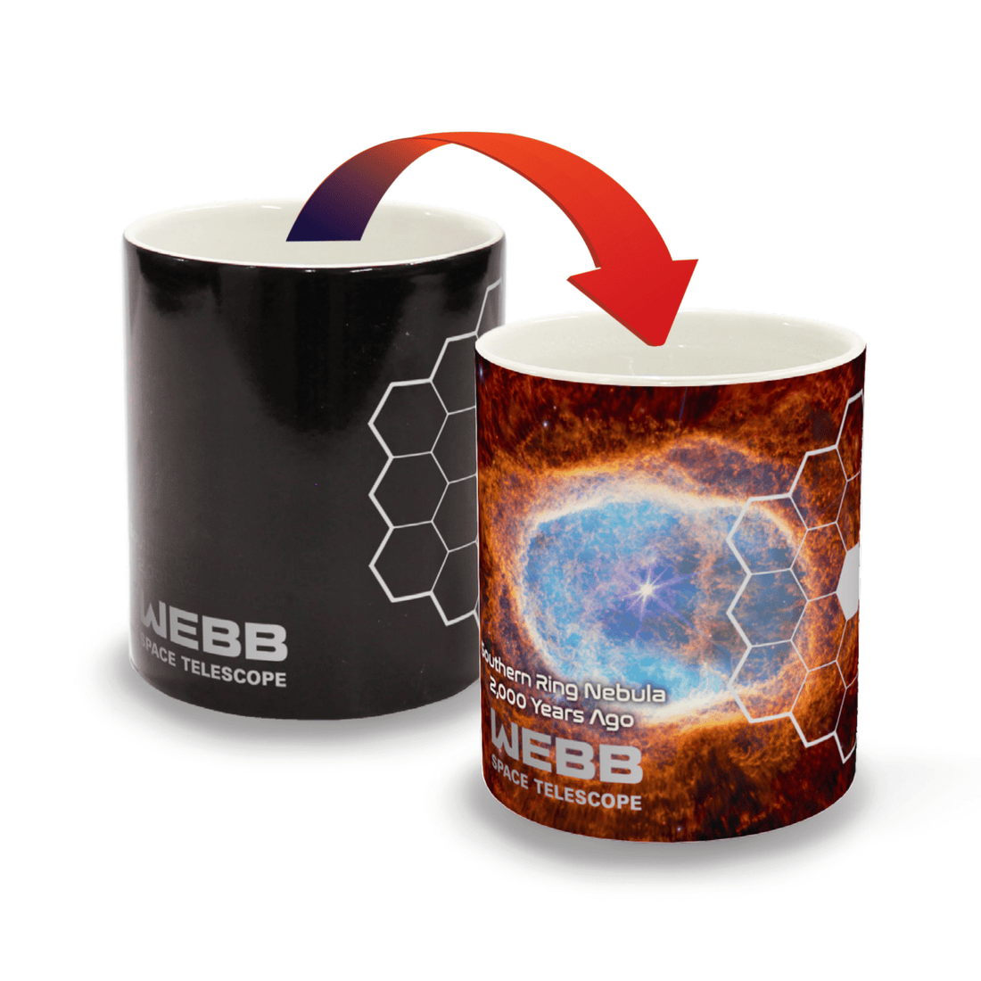 Southern Ring Nebula - Webb Space Telescope - Color Changing Mug Experience Side